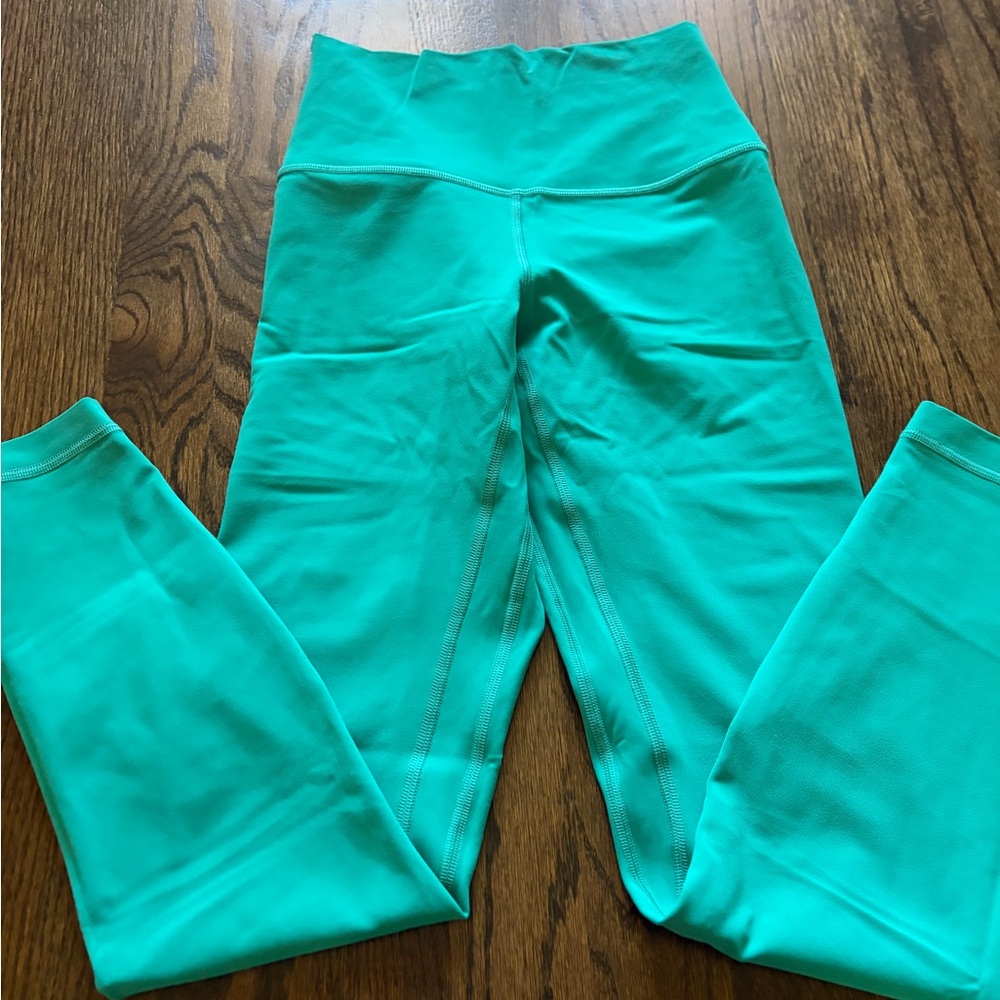 Lululemon Athletica align pants sz 4 Maldives green Leggings euc